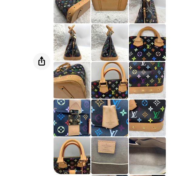 ❌SOLD❌ Louis Vuitton Multicolore Alma GM Black bag - Picture 13 of 13